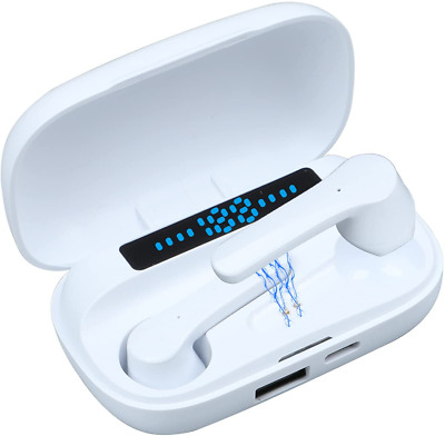 Shock Bass TWS Bluetooth Wireless Headset Earbuds EarPHONE S23 (White)
